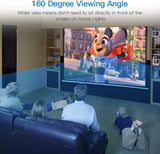 100 Inch Motorized Projector Screen 16:9 HD Electric with Remote for Home