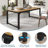 Tribesigns Modern Computer Desk 70.8 inch Large Executive Office Desk Study Writing Desk Workstation Computer Table