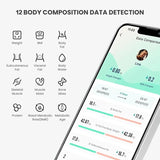 Digital Simple Scale with LED Display for Home Use: Practical Bathroom Scale with Body Fat Measurement and