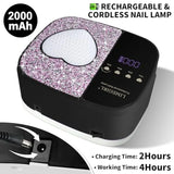 LIMEGIRL UV LED Nail Lamp Kit for Gel Polish Professional Fast Curing Dryer Light Set with