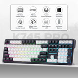 Redragon K745 PRO Wireless Gasket RGB 108 Keys Mechanical Gaming Keyboardw/Extra 4 Hotkeys, Hot-Swap Socket