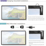 Foldable 70" Projector Screen w/ Lightweight Telescopic Pole Frame for Home