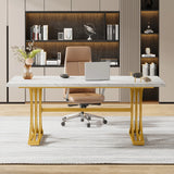 Tribesigns Modern Office Desk, 70.9" Wooden Computer Desk