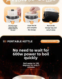 Travel Folding Kettle Outdoor Portable Small Folding Kettle 304 Stainless Steel Electric Kettle