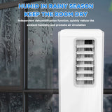 Portable Air Conditioner Mobile Air Cooler Dehumidifier w/4H Timer Remote