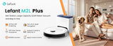 LEFANT M2L Plus Robot Vacuum Cleaner with Mapping, 6000Pa Suction