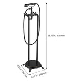 SucceBuy Clawfoot Bathtub Faucet Freestanding Tub Faucets with Shower with 360° Rotation Spout & 59-inch Long