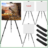 66-Inch Adjustable Metal Easel Stand for Painting, Displaying & Drawing - Lightweight Portable for Tabletop