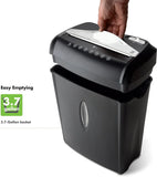 8-Sheet Cross-Cut Paper & Credit Card Shredder, 3.7-Gallon Wastebasket