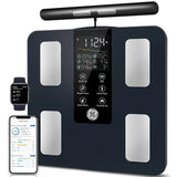 GE Smart Scale for Body Weight: 8Electrode Digital Bathroom Scale for Weight Fat BMI Muscle Mass Full Body