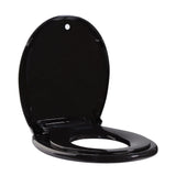 17" Toilet Seat Round with Toddler Seat Built in,2in1 Soft Close Toilet Seat for Toddlers
