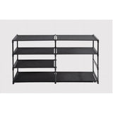 4-Tier Shoe Rack Storage Organizer for 24 Pairs - Versatile Design with Fabric Shelves Sturdy Support Perfect