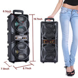 3000W Portable Bluetooth Speaker Sub woofer Heavy Bass Sound System
