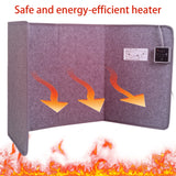 Personal Electric Panel Space Heater with Thermostat & Timer for Office