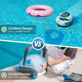 Cordless Pool Cleaner with 5000mah Up to 120 Mins Run time Two Adjustable