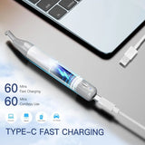 Nose Hair Trimmer for Men Women 2in1 Facial Hair Removal Trimmer Metal Body Rechargeable Waterproof Portable