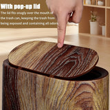 1pc Trash Can - 3.7 Gallon Dual Barrel, Odor Resistant, Easy To Clean, Rust Resistant, Ideal For Bathrooms, Kitchens