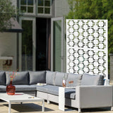 1.9m/ 6.2ft Privacy Screen Outdoor Decorative Panels Planter Wall Metal Fence Panels Modern Privacy Screen