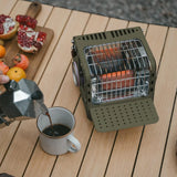 3750 BTU Butane Portable Space Heater w/Warming Shelf for Indoor&Outdoor Use