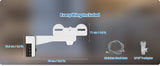 Hibbent Bidet Attachment for Toilet, Non-Electric Dual Nozzle for Frontal & Rear Wash, Adjustable