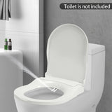 Non-Electric Bidet Toilet Seat Toilet Bidet Lid Fits Elongated Toilets, Dual Nozzle