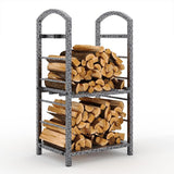 30 Inch Firewood Rack Outdoor Indoor, High Outdoor Wood Racks for Firewood
