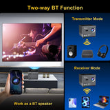 Portable Smart Movie Projector with LED Lighting BT5.0 Bulit-in More App