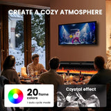 Indoor Heating, Wall-Mounted or Recessed Electric Fireplace, Ultra-Slim
