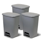 Glad 20 Gallon Trash Can - Plastic Kitchen Waste Bin with Odor Protection of Lid -Hands Free with Step