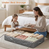 90L Under Bed Storage Containers,  Foldable Underbed Storage Bags