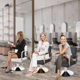 Stylist Chairs for Salon Spa, 360° Rotatable Barber Chair, 440 Lbs Load-bearing Capacity Durable