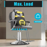 11cm/4.3in Chair Hydralic Pump Replacement Adjustable for Barber Salon Office, Universal Base