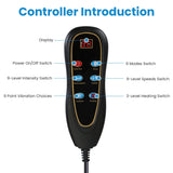 Foldable Electric Massage Mat with Heat Timer Foot for Home Office Use