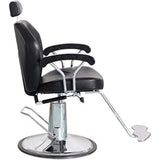 Black PU Material Hydraulic Reclining Barber Chair Sn S