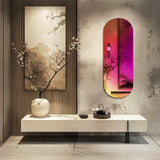 LUVODI Full-Length Rainbow Iridescent Wall Mirror Aesthetic Glass for Bedroom