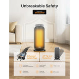 1500W Portable Heaters for Indoor Use with Remote, 70° Oscillation