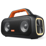 DOSS Outdoor Portable Speaker Powerful 60W Stereo and Bass Sound Box Power Bank IPX6 Waterproof LED Light