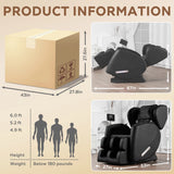 Massage Chair Recliner with Heating, Airbags, Foot Roller, Bluetooth Speaker
