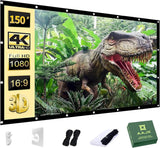 150 inch Outdoor Projector Screen with 16:9 Foldable Design for Home Theater
