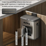 Stainless Steel Compost Bin Countertop with Lid, Hanging Trash Can for Kitchen Cabinet Door