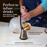 Cocktail Smoker Kit Whiskey Smoker Glass Dome Infuser for Old Fashioned Crafty