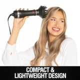 CHI Volumizer 4-in-1 Blowout Brush Hair Dryer for salon-style styling, ceramic ionic technology, black