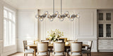 Mid Century Modern Chandelier 16-Lights Sputnik Chandelier 54in Chandelies