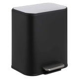 Kitchen Trash Can Stainless Steel Step on Garbage Bin with Soft Closing Lid Removable