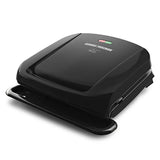 4-Serving Removable Plate Electric Grill and Panini Press with Tough Non-Stick Coating