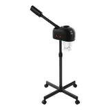 800W 110V Facial Steamer Floor Standing 750ml Tank 42°C Warm Steam with 360° Wheels
