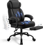 Ergonomic Office Chair with High Back Headrest,PU Leather Executive Desk Chair