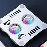 Laptop Stand With Fan Lifting Laptop Cooling Stand Ergonomic Foldable Lifting Laptop Cooling Pad With Double Fan Adjustable