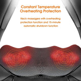 Neck and Shoulder Massager with Heat Shiatsu Neck Massager for Neck and Shoulder Relief Deep Tissue Back Massager for Office an