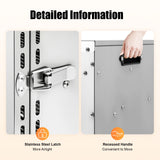 18 Tray Food Dehydrator, Stainless Steel Fruit & Meat Dryer Machine, 110V with LED Light